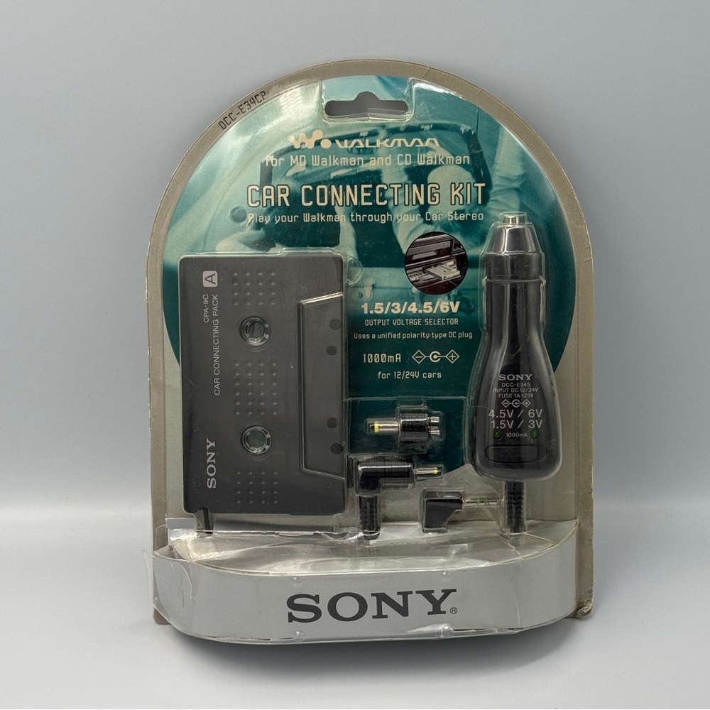 Sony DCC-E34CP - Multi Voltage Cassette and Minidisc Car Adapter Kit
